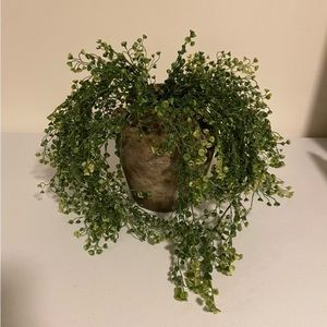 - Green floral decorations